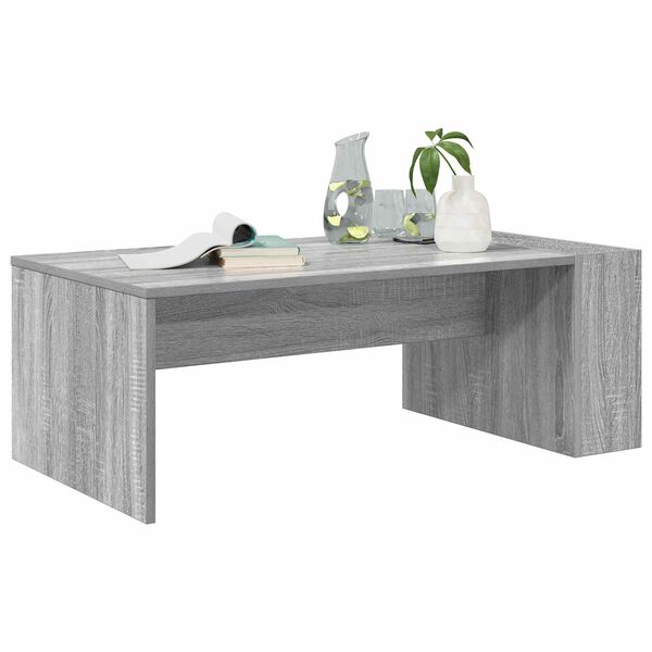 vidaXL Salontafel Grijs Sonoma 95 x 50 x 34 cm Bewerkt hout