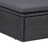vidaXL 9-delige Loungeset poly rattan zwart