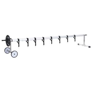 vidaXL Zwembadhoesroller met roestvrijstalen frame
