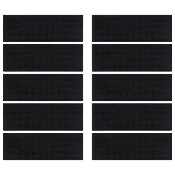 vidaXL Trapmatten 10 st 25x75 cm rubber