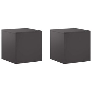 vidaXL Plantenstandaard 2 pcs Zwart 40 x 40 x 40 cm Staal