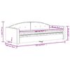 vidaXL Slaapbank met matras 90x200 cm fluweel roze