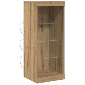 vidaXL LED Sideboard Artisan Eiken 41 x 37 x 100 cm Bewerkt hout