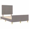 vidaXL Bedframe met hoofdeinde Taupe 140 x 200 cm Stof