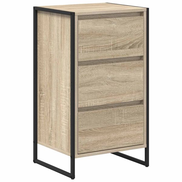 vidaXL Dressoir met lade Sonoma 42 x 36 x 75.5 cm Bewerkt hout