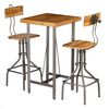 vidaXL Barset massief gerecycled teakhout 3-delig