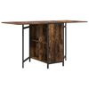vidaXL Eettafel 144 x 60 x 75 cm Bewerkt hout Gerookt eiken