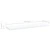 vidaXL Wandschappen 8 st 40x10x1,5 cm bewerkt hout wit
