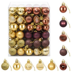 vidaXL Kerstballen set 150 st Bruin en goud 3 cm Polystyreen