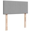 vidaXL Boxspring met matras stof lichtgrijs 80x200 cm