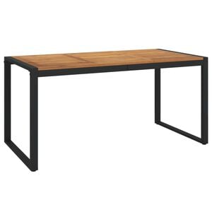vidaXL Tuintafel met U-vormige poten 160x80x75 cm massief acaciahout