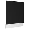 vidaXL Vaatwasserpaneel Lyon 59,5x3x67 cm bewerkt hout zwart