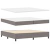 vidaXL Boxspringbed met hoofdeinde Taupe 200 x 200 cm Stof