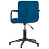 vidaXL Eetkamerstoelen draaibaar 2 st fluweel blauw