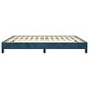 vidaXL Bedframe zonder matras 160x200 cm fluweel donkerblauw