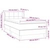 vidaXL Boxspring met matras fluweel donkergroen 100x200 cm