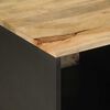 vidaXL Salontafel 80x50x40 cm massief ruw mangohout zwart