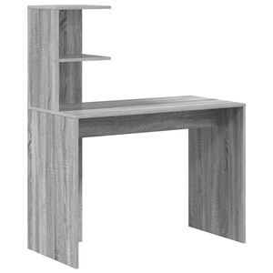 vidaXL Bureau Grijs Sonoma 102 x 50 x 124 cm Bewerkt hout
