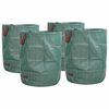 vidaXL Tuinafvalzakken 4 pcs Groen 66 x 66 x 83,5 cm Polypropyleen
