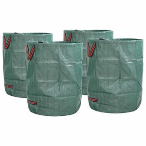 vidaXL Tuinafvalzakken 4 pcs Groen 66 x 66 x 83,5 cm Polypropyleen