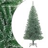 vidaXL Kunstkerstboom met sneeuw 240 cm groen