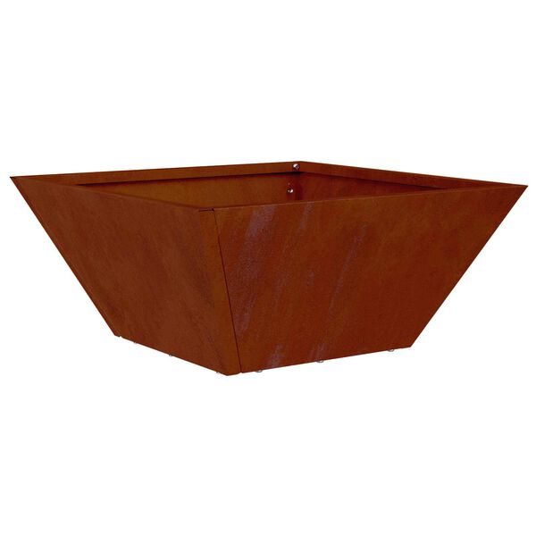 vidaXL Tuin Bloempot Roestig 35 x 35 x 15 cm Cortenstaal