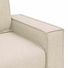 vidaXL 3-Zits Bank Beige 220 cm Linnen-mix stof