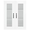 vidaXL Wandkast 69,5x34x90 cm bewerkt hout hoogglans wit