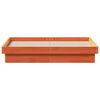 vidaXL Bedframe met LED massief grenenhout wasbruin 120x190 cm
