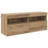 vidaXL TV Wandkast 100 x 30 x 40 cm Artisan Eiken Bewerkt hout