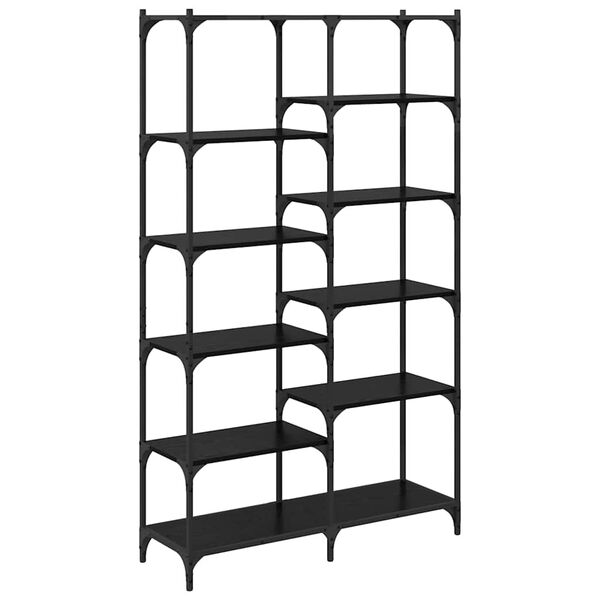 vidaXL Boekenkast Zwart eiken 100 x 32 x 170 cm Bewerkt hout