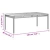 vidaXL Tuintafel 180x90x75 cm poly rattan en acaciahout zwart