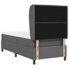 vidaXL Boxspring bed met matras Donkergrijs 100 x 200 cm Stof
