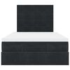 vidaXL Ottoman bed met matrassen en LED's 120x190cm fluweel zwart