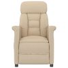 vidaXL Fauteuil verstelbaar kunstsu&egrave;deleer cr&egrave;mekleurig