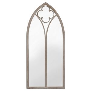 vidaXL Spiegel 100x45 cm ijzer zandkleurig