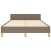 vidaXL Bedframe zonder matras 120x200 cm stof taupe
