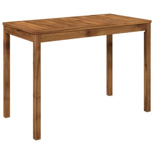 vidaXL Tuindiner tafel Naturel 108,5 x 55 x 75 cm Massief Acaciahout