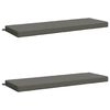 vidaXL Bank Kussens SOEST 2 st 100% Polyester Grijs 140 x 50 x 8 cm