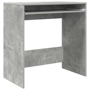 vidaXL Bureau met lade Beton Grijs 77.5 x 43 x 79 cm Bewerkt hout