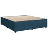 vidaXL Boxspring met matras fluweel blauw 180x200 cm