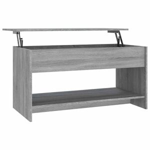 vidaXL Salontafel 102x50x52,5 cm bewerkt hout grijs sonoma eikenkleur