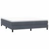 vidaXL Boxspringbed zonder matras 180x220 cm fluweel donkergrijs