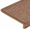 vidaXL Trapmatten 30 st 65x21x4 cm Bruin Rechthoekige Rand