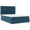 vidaXL Ottoman bed met matrassen en LED's 140x190cm fluweel