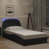 vidaXL Bedframe "Viana" met LED zonder matras zwart 100x203 cm
