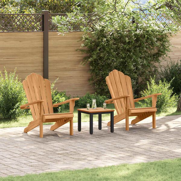 vidaXL Tuinstoelen Adirondack 2 pcs Bruin 77 x 78 x 95 cm