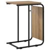 vidaXL Bijzettafel Artisanaal eiken 40 x 31 x 55 cm Bewerkt hout