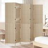 vidaXL Kamerverdeler Beige 242 x 180 cm poly rattan