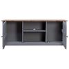 vidaXL Tv-kast Panama Range 120x40x50 cm massief grenenhout grijs